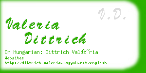 valeria dittrich business card